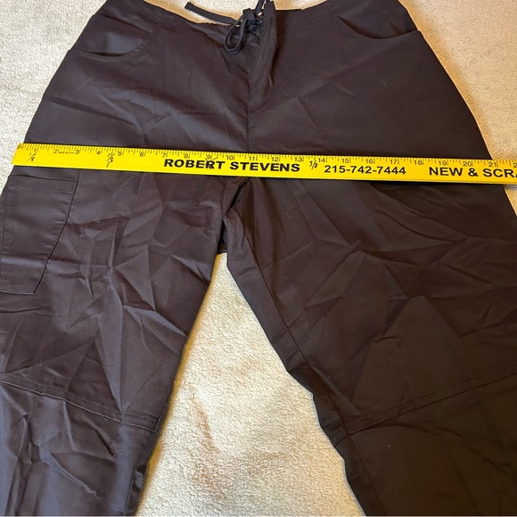 SCRUBSTAK CARGO PANT- NWT-BLACK SZ- M- STRETCH DRAWSTRING- - Picture 14 of 16